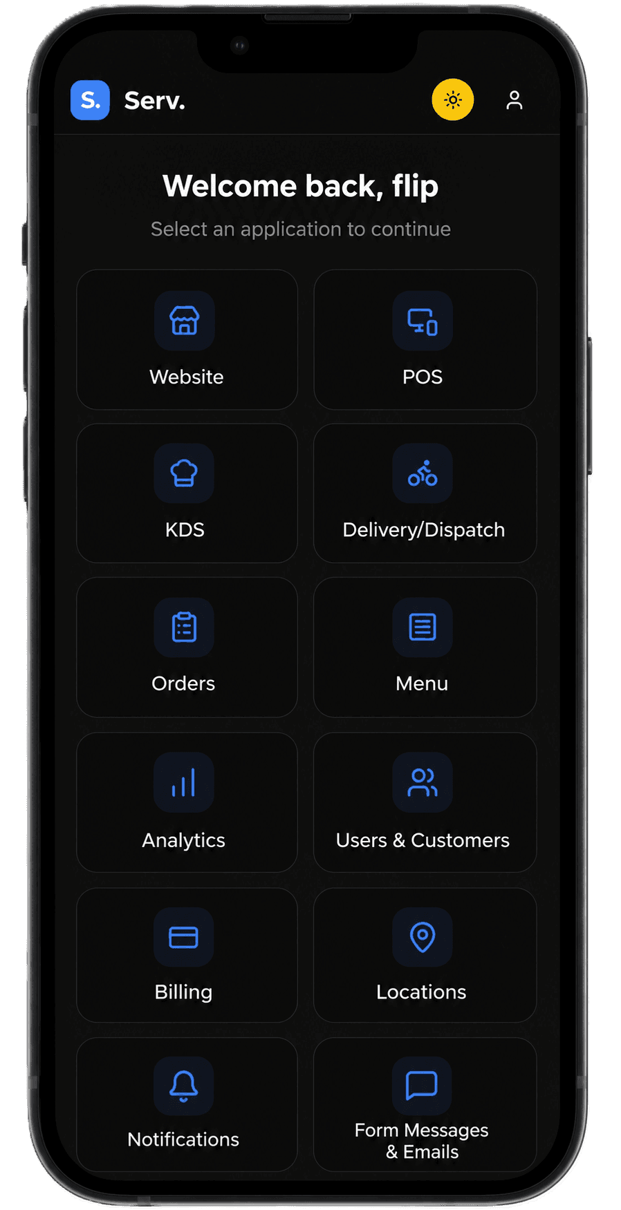 Serv. Mobile Interface